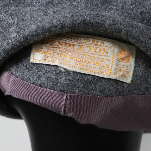 RARE Size 50's/60's Vintage Gray Wool Skirt Suit - Picture 3 of 8